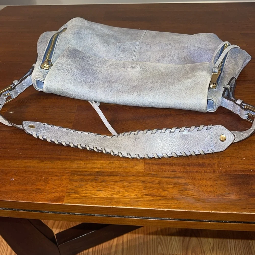 Aimee Kestenberg ladies Bali Hobo Bag in cool gray.